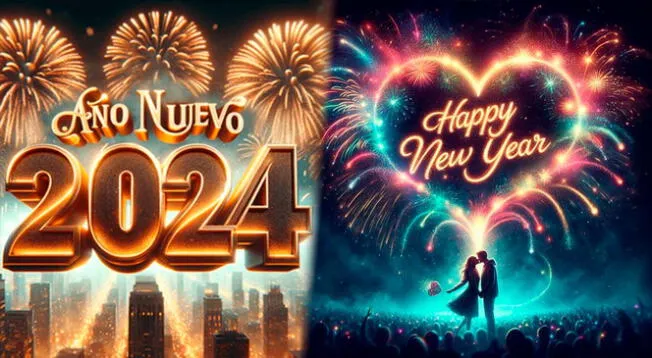 Revisa las mejores imágenes para celebrar el Año Nuevo 2024.