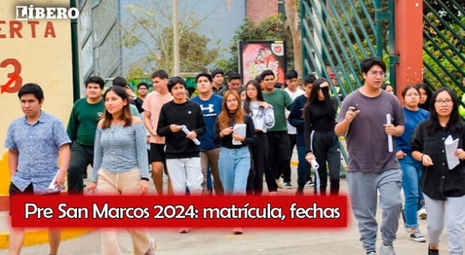 Conoce el costo de la matrícula de la pre San marcos 2024.