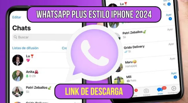 Descarga GRATIS WhasApp Plus con estilo iPhone: AQUÍ la última versión del 2024.