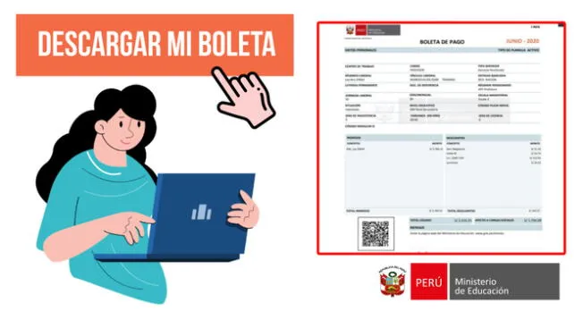 Pasos para descargar la boleta de pago del Minedu de manera rápida y gratuita.