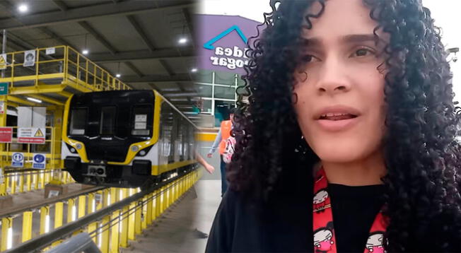 Una ciudadana extranjera se vio sorprendida por la Línea 2 del Metro de Lima y Callao.