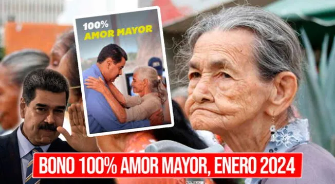 Bono 100% Amor Mayor será entregado vía sistema patria en enero del 2024 en Venezuela.