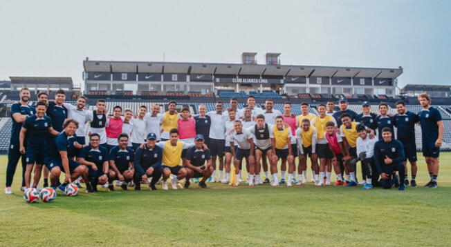 Alianza Lima entrenó en el Estadio Alejandro Villanueva por la pretemporada 2024.