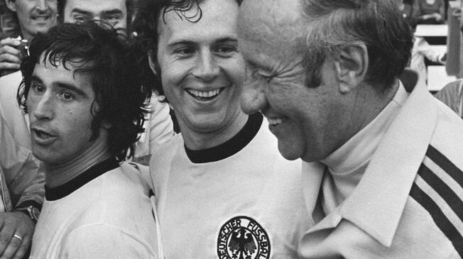 Gerhard Müller y Franz Beckenbauer