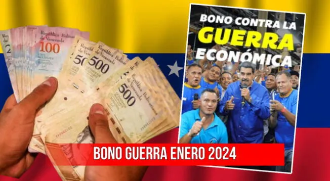 Conoce cuándo pagan el Bono Guerra Económica de enero para empleados públicos en el 2024.