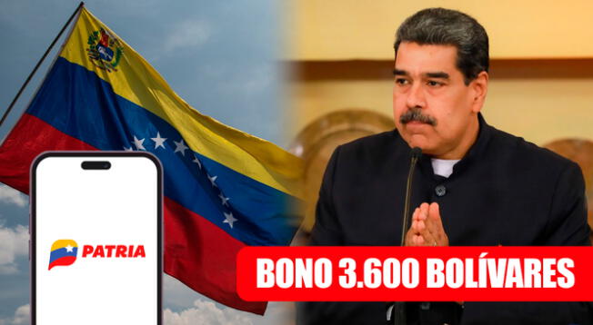 Conoce más detalles del nuevo bono de 3.600 bolívares en Venezuela y quiénes lo cobran a través del Sistema Patria.
