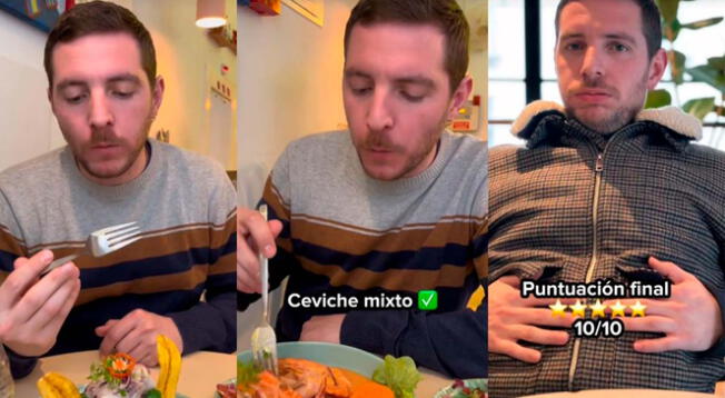 Un ciudadano español es viral tras probar la comida peruana.