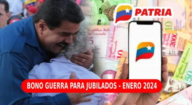 El Bono Guerra para jubilados, enero 2024, comenzó a pagarse vía Patria.