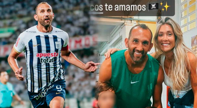 La esposa de Hernán Barcos le escribió emotivo mensaje al jugador de Alianza Lima en la Noche Blanquiazul 2024.