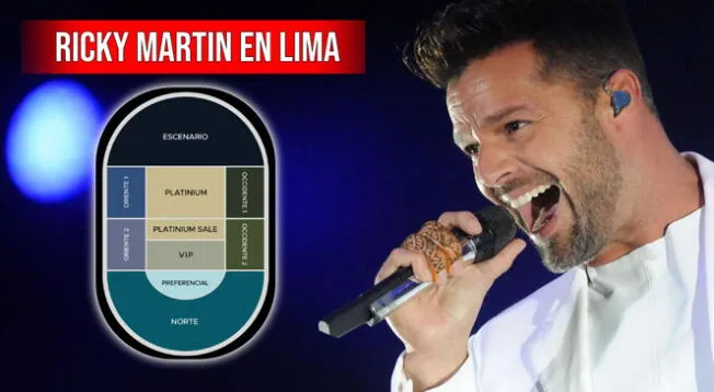 Canciones, horarios, entradas y puertas de ingreso para el concierto de Ricky Martin en Lima.