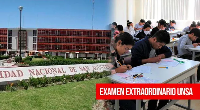 La Universidad Nacional de San Agustín realizará un examen extraordinario.