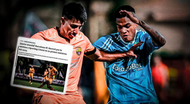 Prensa de Ecuador reaccionó a la derrota de Sporting Cristal.