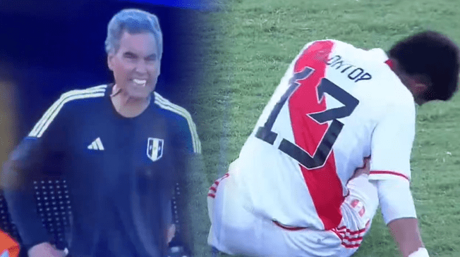 'Chemo' del Solar mostró su molestia con jugadores de la sub 23 de Perú.