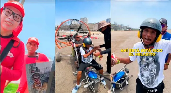 Un vendedor de helados es viral tras cumplir un reto extremo en Lima.