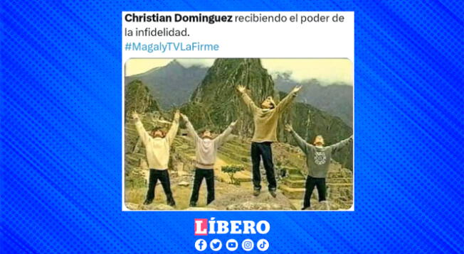 Las hilarantes reacciones sobre el ampay de Domínguez se viralizaron en poco tiempo.