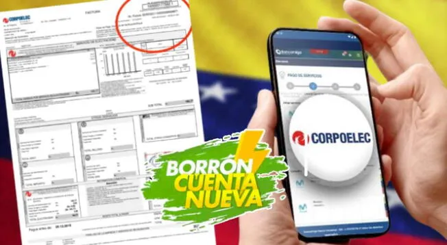 El número de tu contrato de Corpoelec se encuentra en la parte superior de tu boleta.