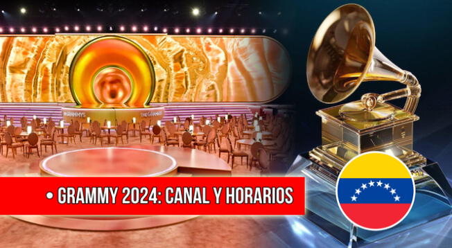 Grammy 2024: Canal y horario para ver la ceremonia musical en directo.