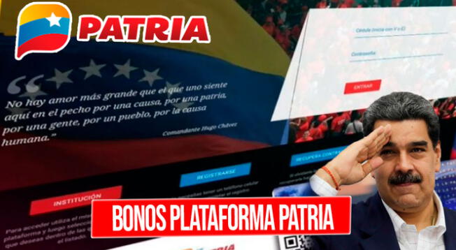 Conoce cómo aceptar los bonos de la patria que entrega el régimen de Nicolás Maduro en Venezuela.