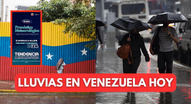Revisa AQUÍ el pronóstico de Inameh sobre las lluvias en estados de Venezuela.