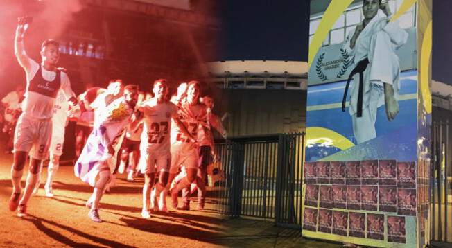 Aparecieron afiches en el Estadio Nacional que recordaban el triunfo de Universitario ante Alianza Lima el 2023
