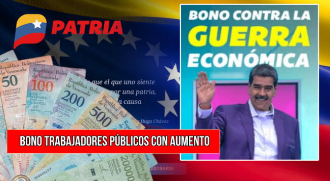 Bono Guerra para trabajadores públicos con aumento: NUEVO MONTO, beneficiarios y más.