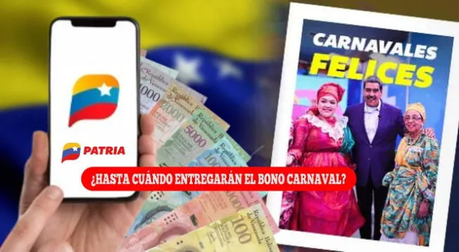 El Bono Carnavales Felices se entregará hasta el 20 de febrero.