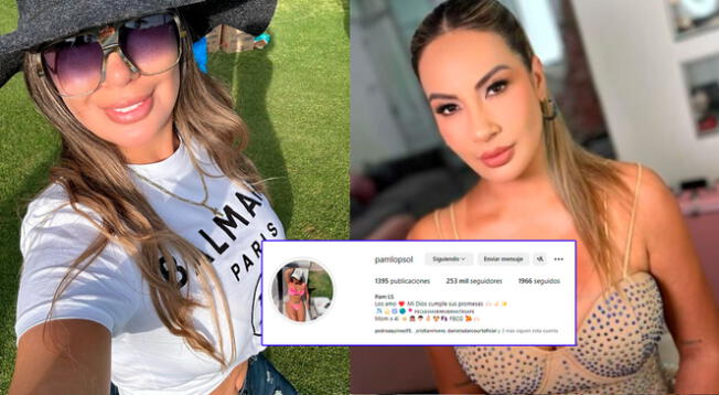 Pamela López anunció en Instagram que  no tiene cuenta de TikTok y están usando su nombre en redes sociales.