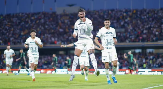 Pumas goleó 3-0 a Santos Laguna por la Liga MX con Piero Quispe todo el partido.