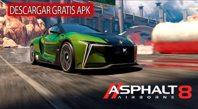 Asphalt 8 MOD APK unlimited money and tokens edición APK GRATIS para Android.