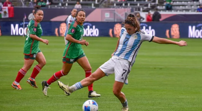 México y Argentina disputaron un partido parejo por la Copa Oro Femenina.