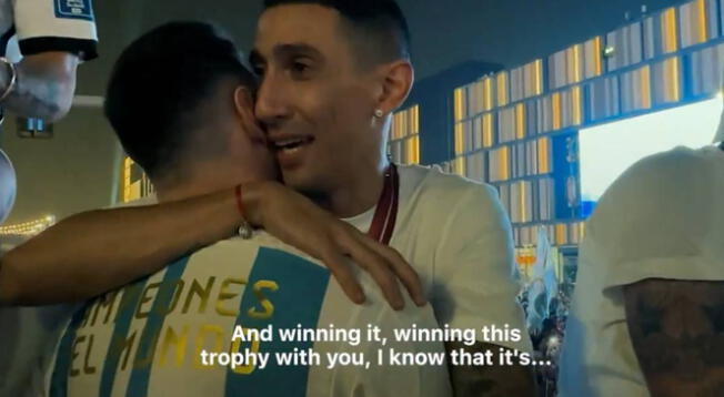 Ángel Di María y el conmovedor mensaje que le dijo a Messi tras la consecución del Mundial Qatar 2022