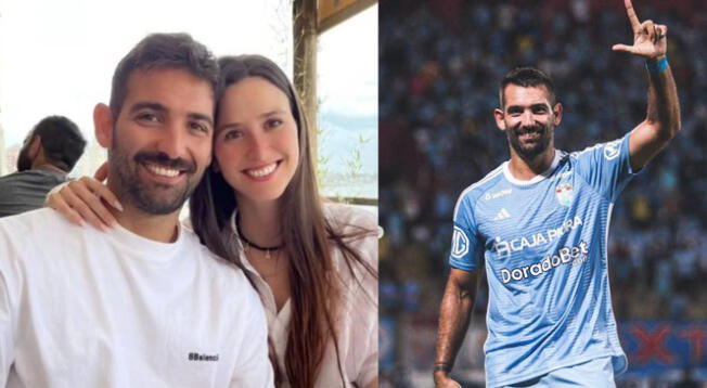 Luz Gattei siguió de cerca los goles de su esposo Martín Cauteruccio.