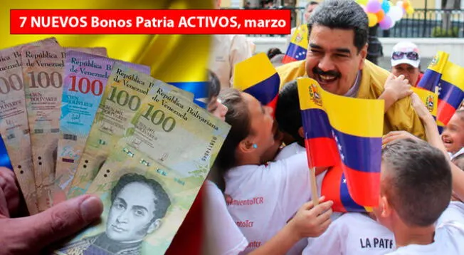 Conoce los 7 bonos de la patria que están activos para marzo del 2024 en Venezuela.