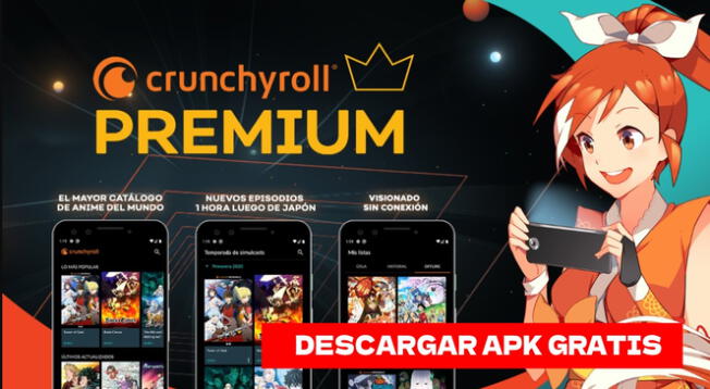 Crunchyroll Premium APK, descarga gratis para smartphone Android y accede miles de series y películas GRATIS.