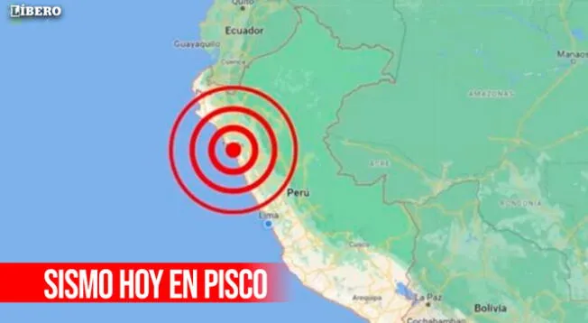 Se registró un sismo de magnitud 5.2, que se originó en la ciudad de Pisco.