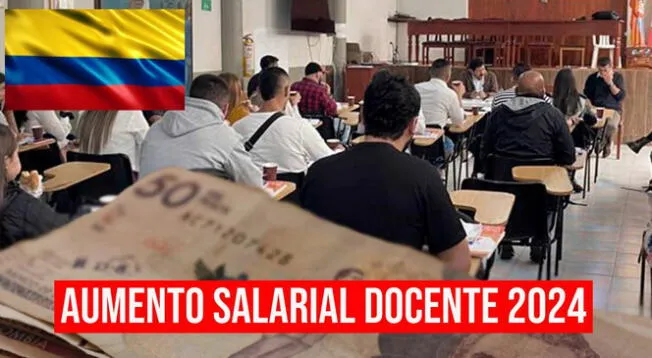 Aumento salarial docente en Colombia.