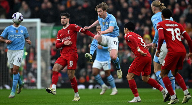 Liverpool empató 1-1 con Manchester City por la Premier League