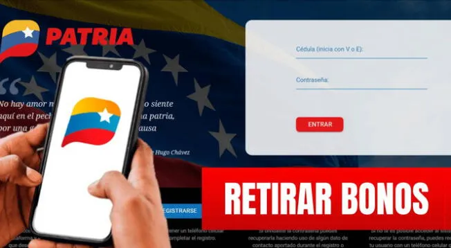 Revisa AQUÍ cómo retirar tus bonos en Venezuela desde Patria