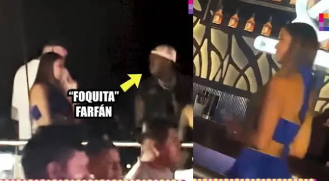 Las cámaras de 'Amor y fuego' captaron a Farfán en una discoteca de Zárate.