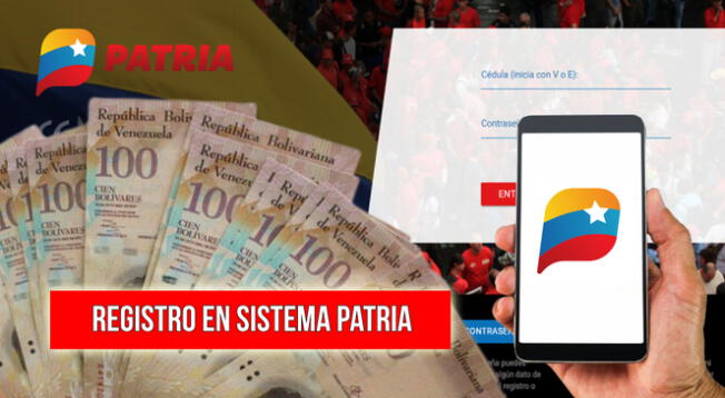 Cómo registrarme en Sistema Patria por primera vez para recibir los bonos en Venezuela.
