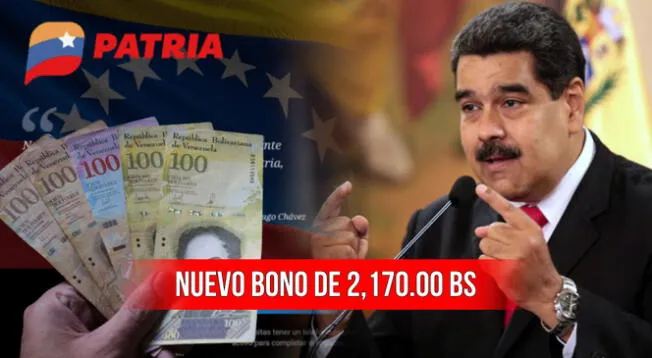 Bono Patria en Venezuela: cómo cobrar el nuevo subsidio de 2,170.00 bs en marzo.