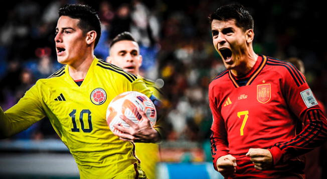 Colombia enfrenta a España en un amistoso internacional de fecha FIFA.