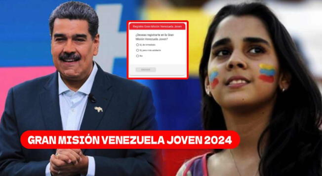 El régimen de Nicolás Maduro anunció la creación del programa Gran Misión Venezuela Joven.