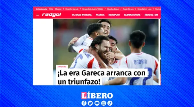 Redgol se refirió a la victoria de la selección chilena ante Albania como un 'triunfazo'.