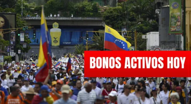 Revisa qué bonos están activos ahora en Venezuela