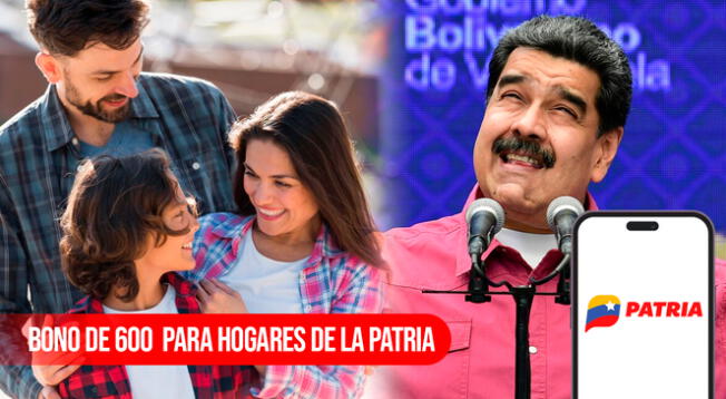 Conoce si el Gobierno de Venezuela autorizó la entrega del Bono de 600 bolívares para Hogares de la Patria en abril 2024.