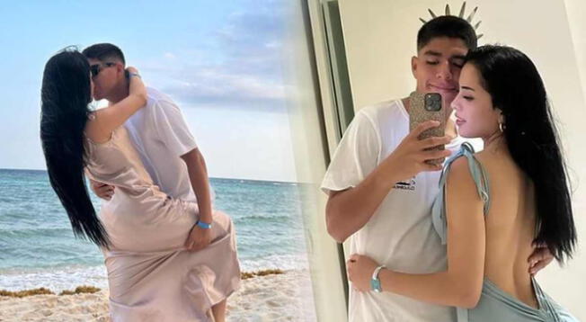 Piero Quispe y su novia publicaron románticas fotos en sus redes sociales.