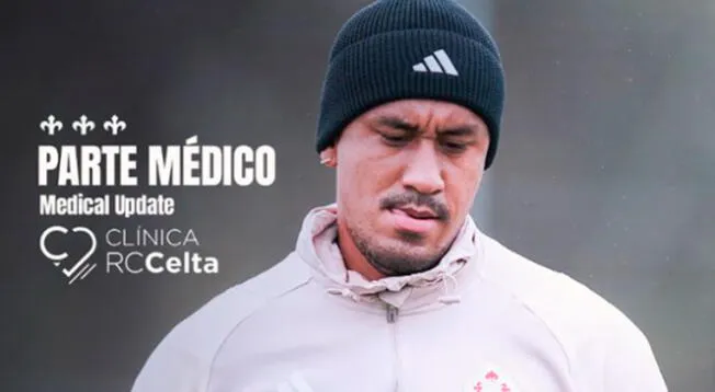 Celta informó que Renato Tapia sufrió fuerte lesión