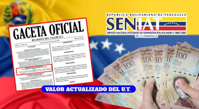 SENIAT informó que el valor de UT en Venezuela ha cambiado.