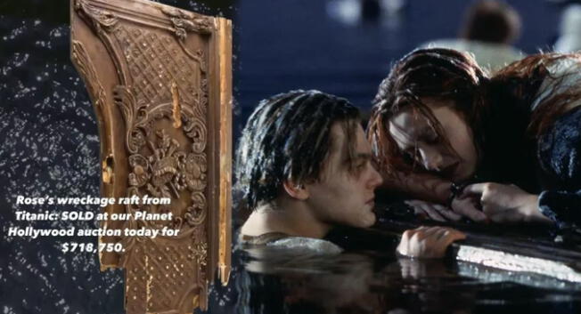 La famosa puerta de 'Titanic' fue puesta en subasta y reavivó la polémica si Jack cabía junto a Rose.